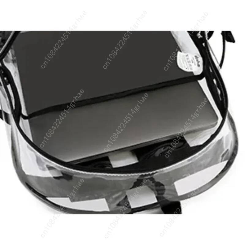 Clear Heavy Duty PVC Woman Man Transparent Bookbag See Through Backpack Fashion Knapsack For Gifting - view 5