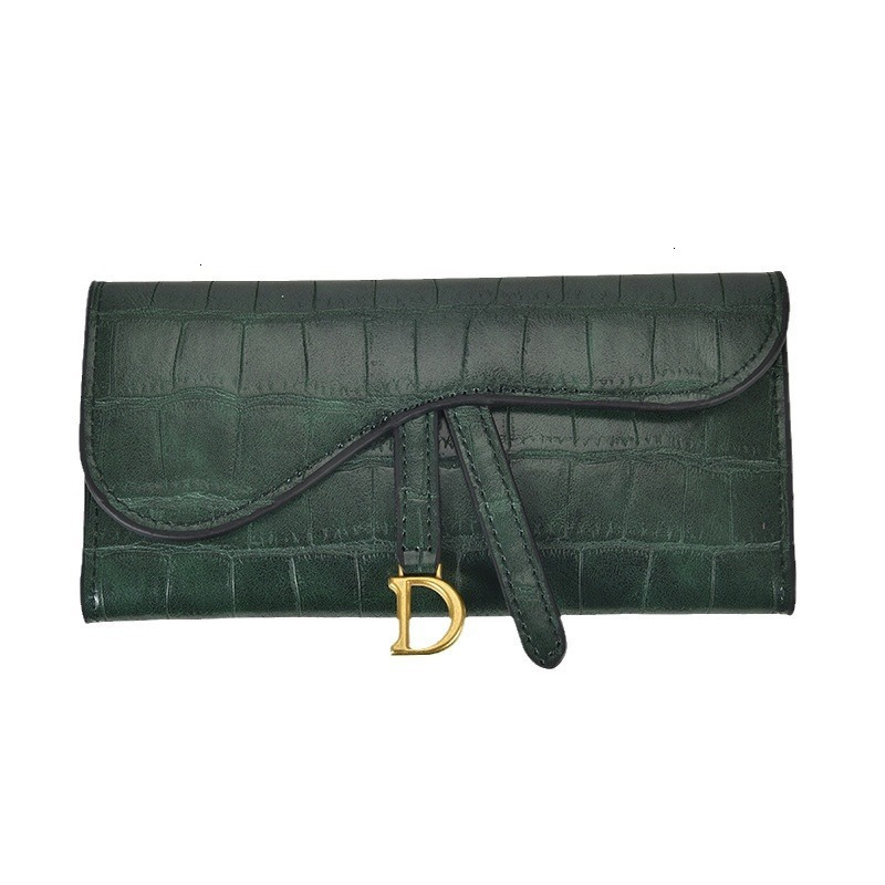 Card Holder Wallet Coin Purse Women Folding Purse Stone Pattern Purse Buckle Purse Multi Card Slot Simple Trendy Long Short Lightweight Ladies Daily W - view 6