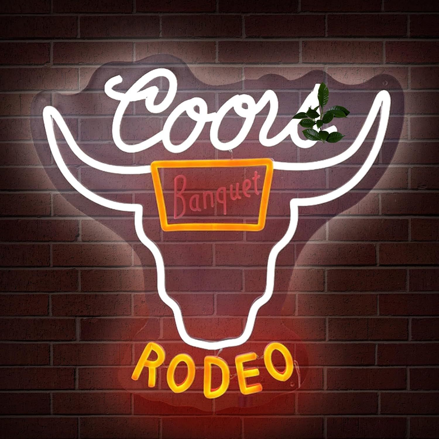 Acrylic Neon Signs, OPEN Business Sign, Coffee Cup, Coffee Bar, Bullhead Rodeo Themed Decor Lights, Wall Neon Ornaments for Shops Cafes Bars Ambiance  - view 5