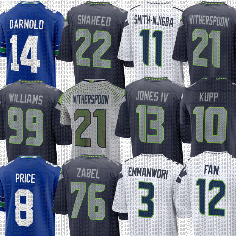 Seahawks Jadarian Price Zach Charbonnet Emanuel Wilson Rashid Shaheed Grey Zabe…