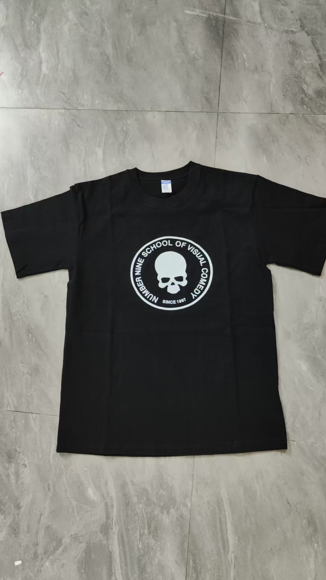 Men's T Shirts F Brother Number Nine 04S Skull Printed Short Sleeve T-shirt Men And Women Dark European Hip-hop Mens School Opening Season Top - view 6