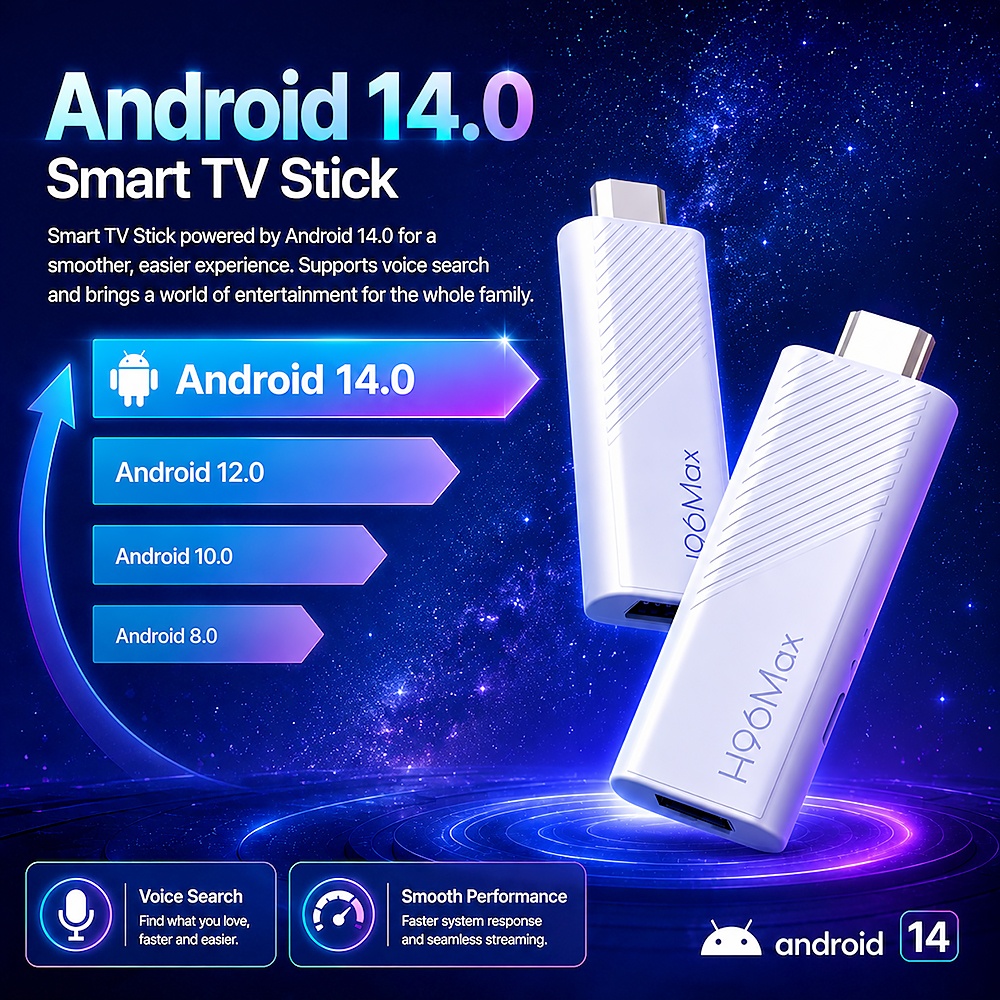 New H96 MAX 3518D Android TV Stick 4K Ultra HD WiFi6 BT Rockchip RK3518 Quad Core 2gb Ram 8gb 16gb Rom For Home Theater - view 4