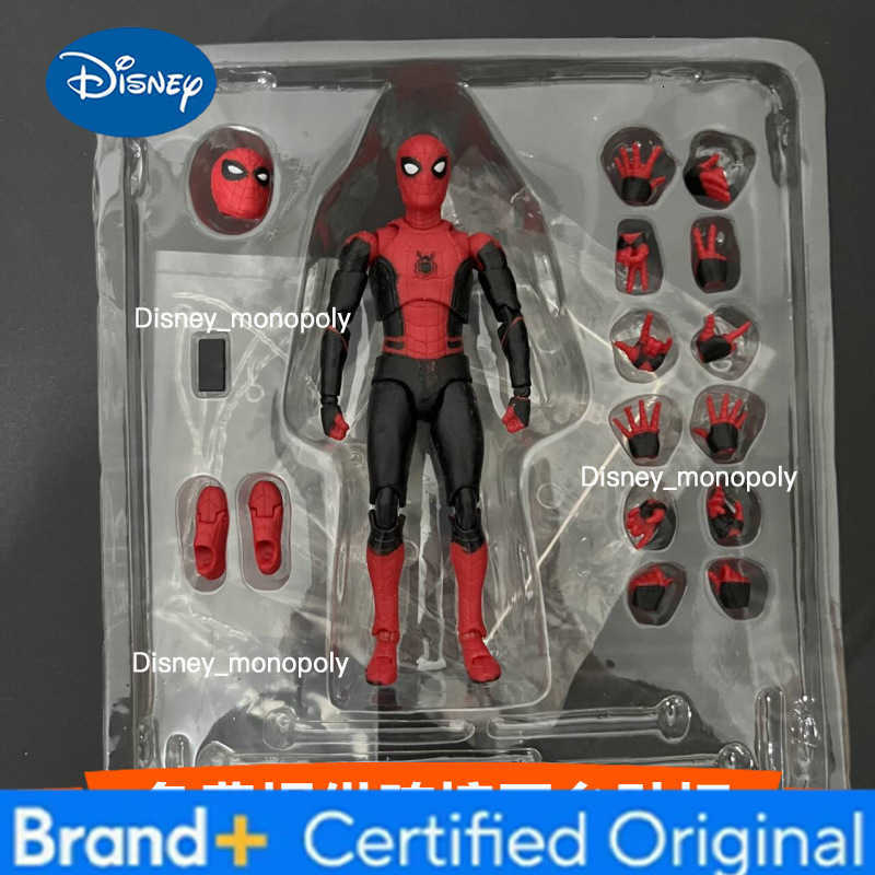 Disney Movie and Anime Model MAFEX 113 Upgraded Suit Heroic Expedition Spider-Man Action Figure Toy L260803QCOI