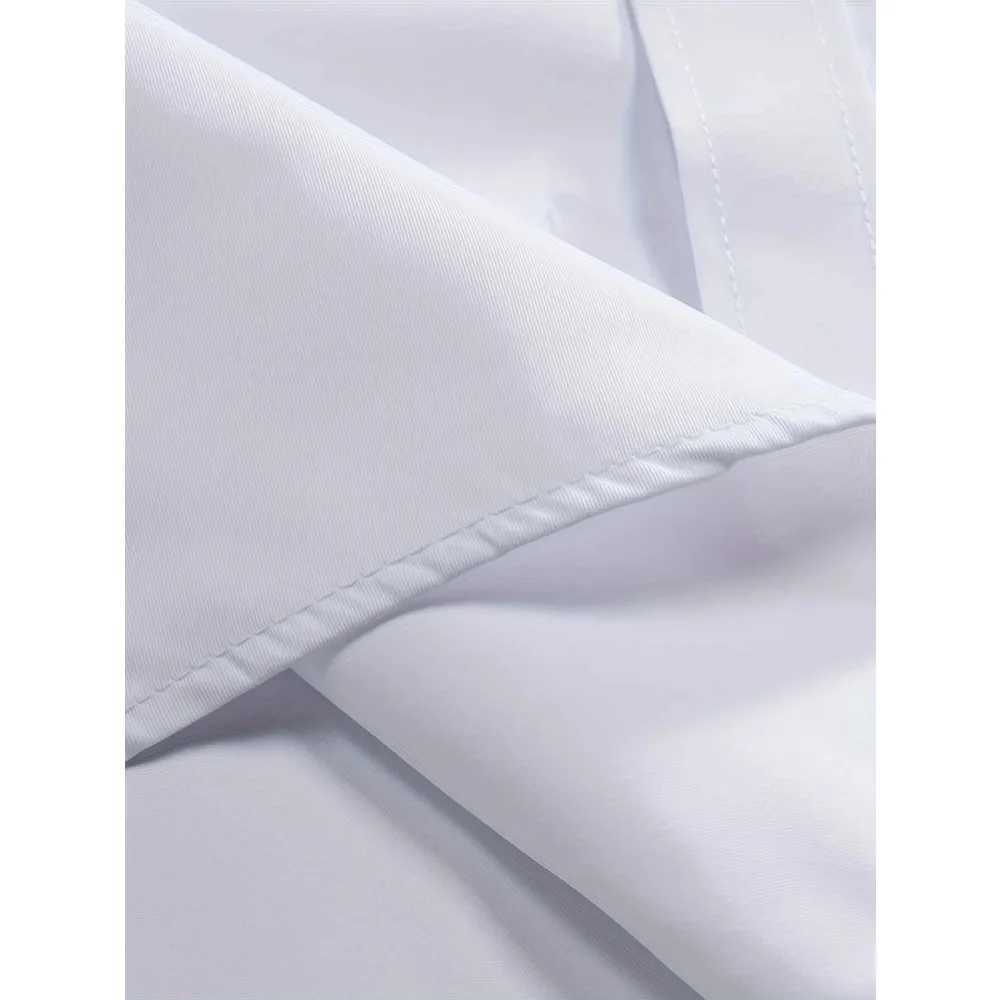 FGKKS New Men Casual Shirt Brand Fashion Solid Color Long Sleeve Elastic Fabric Male Business Dress Shirt Z260805 - view 7