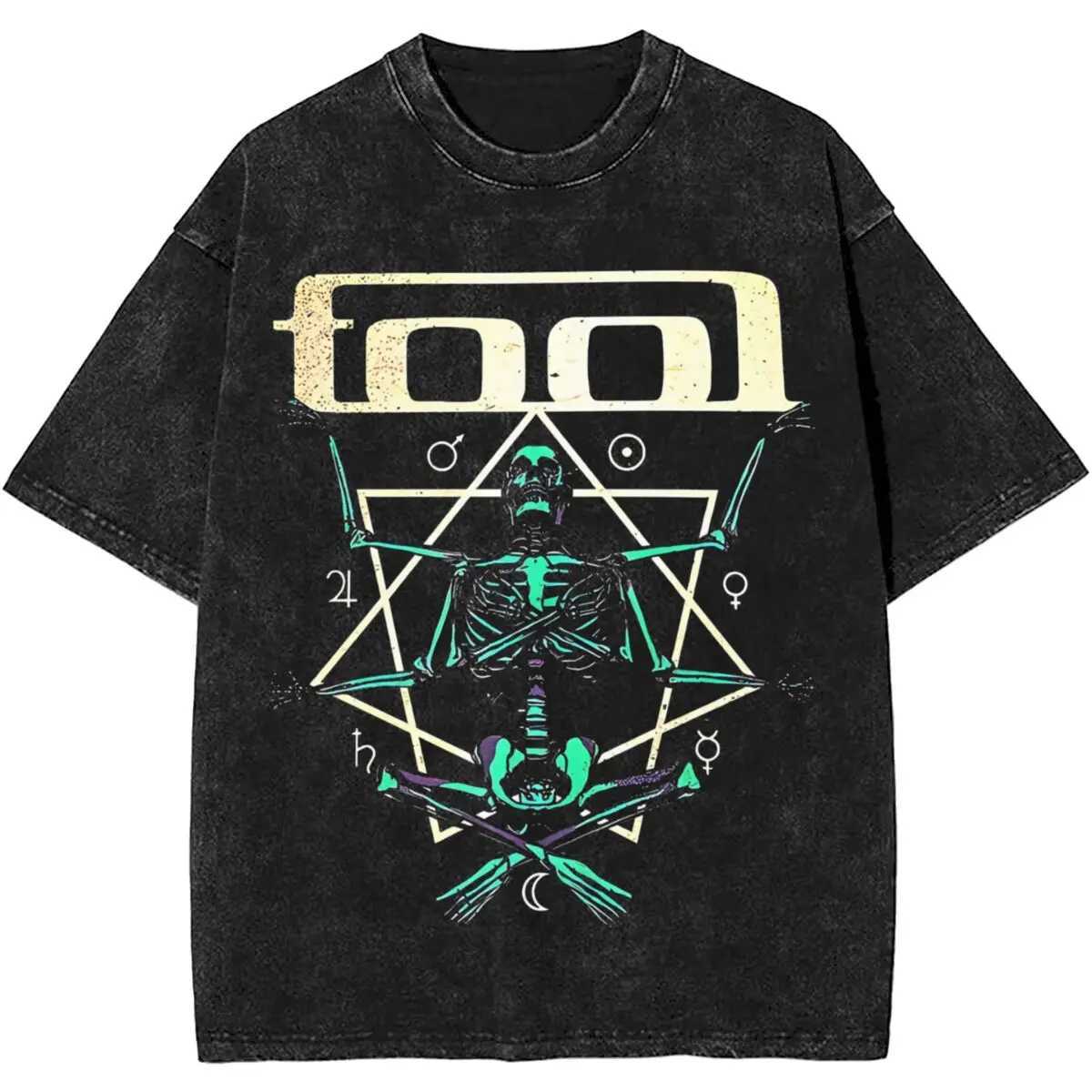 Heavy Band Lateralus Rock Tool Metal Music Vintage Washed Short Sleeved Round Neck Y2k Tshirt Men Clothing Tees Mens T-Shirt J260804 - view 3