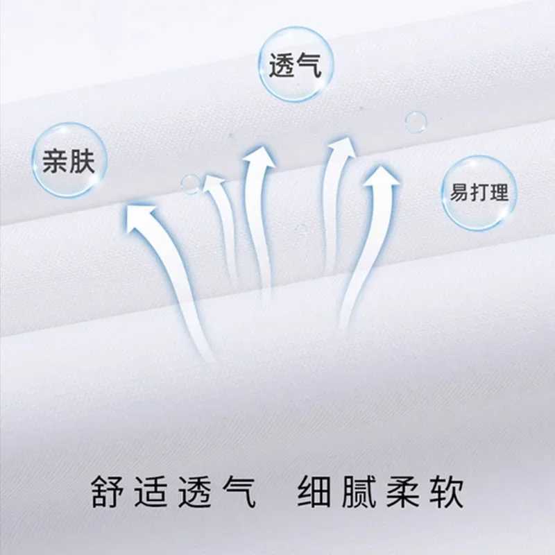 Business Shirt Men's Long Sleeved Professional Work Shirt Men's Suit Without Cotton Identification Photo White Shirt Non Ironing Z260805