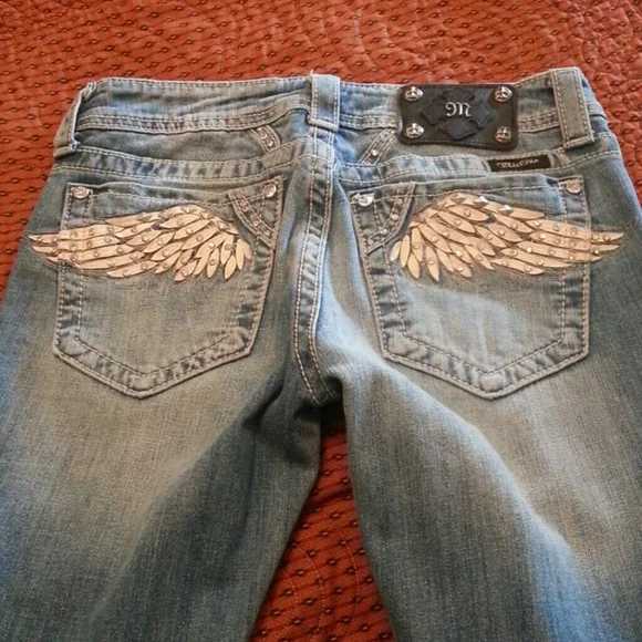 Gothic Retro Womens Jeans Y2K Fashion Casual Angel Wings Rhinestone Baggy Jeans High Waist Slim Fit Flared Pants Trousers Z260805 - view 3