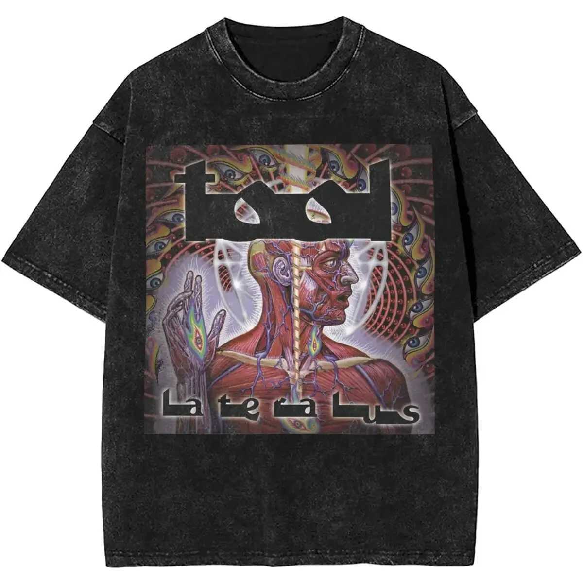 Heavy Band Lateralus Rock Tool Metal Music Vintage Washed Short Sleeved Round Neck Y2k Tshirt Men Clothing Tees Mens T-Shirt J260804 - view 6