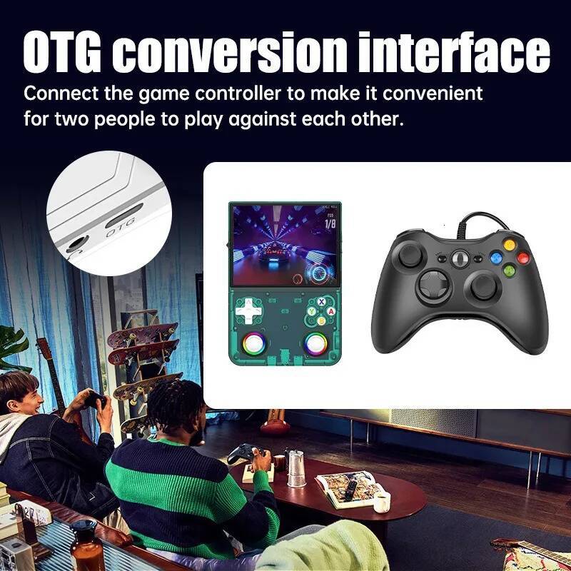 New R36 Ultra X Retro Video Game Console 4.5-inch I Screen Linux System 128GB Pre Installed Gaming Portable Handheld Player Li J260805 - view 6