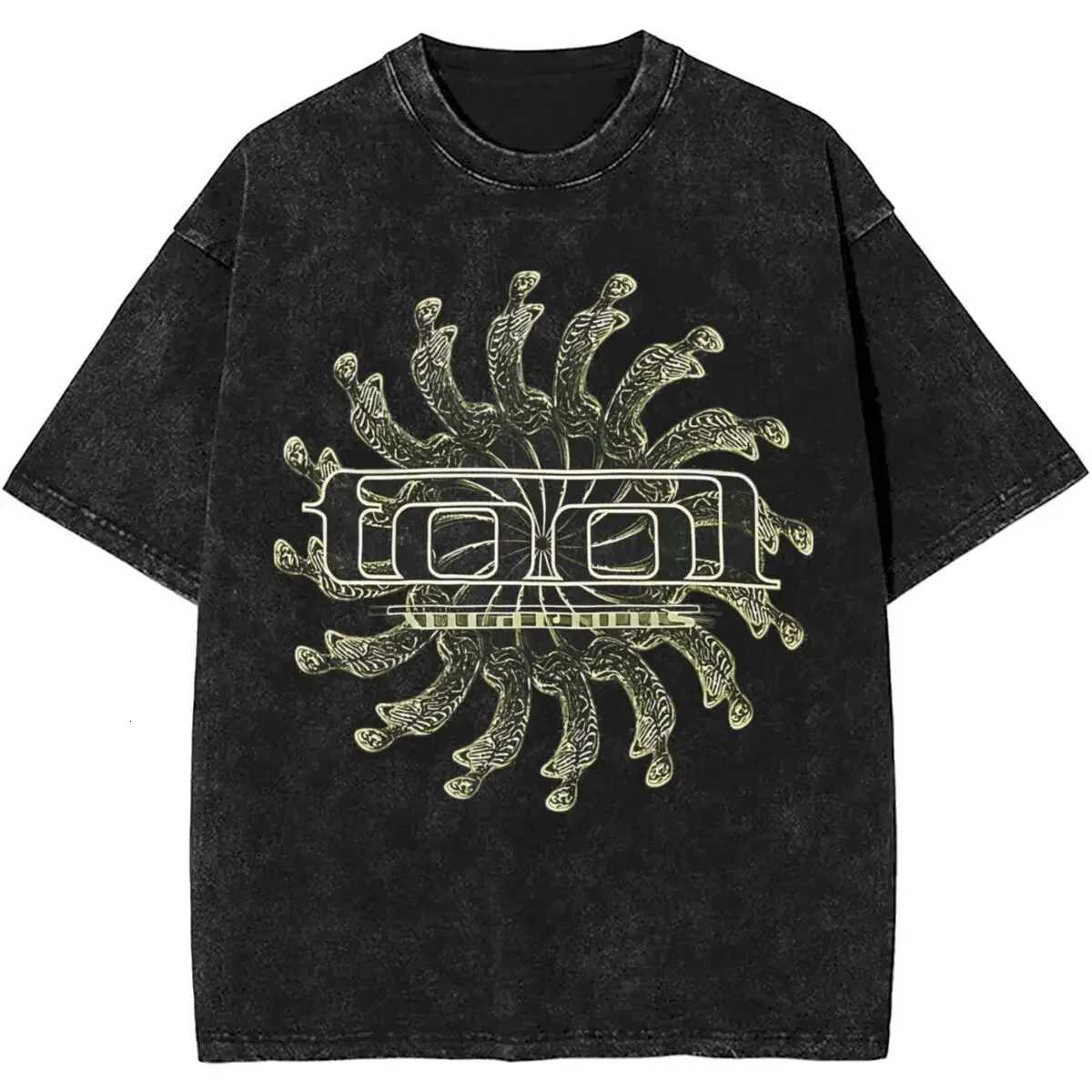 Heavy Band Lateralus Rock Tool Metal Music Vintage Washed Short Sleeved Round Neck Y2k Tshirt Men Clothing Tees Mens T-Shirt J260804 - view 5