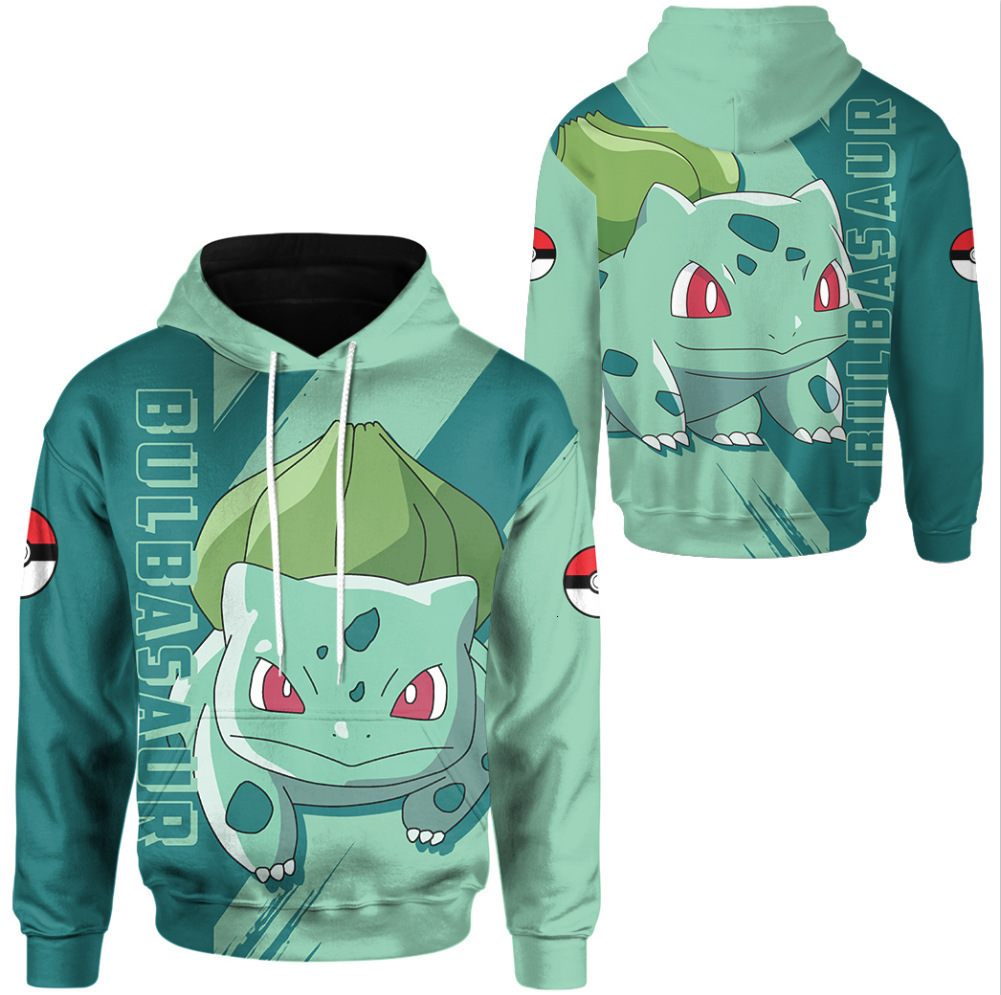 Japanese Anime Pokemon Gengar 3D Digital Print Long Sleeve Sweatshirt Youth Outdoor Running Casual Hoodie ab5c - view 6
