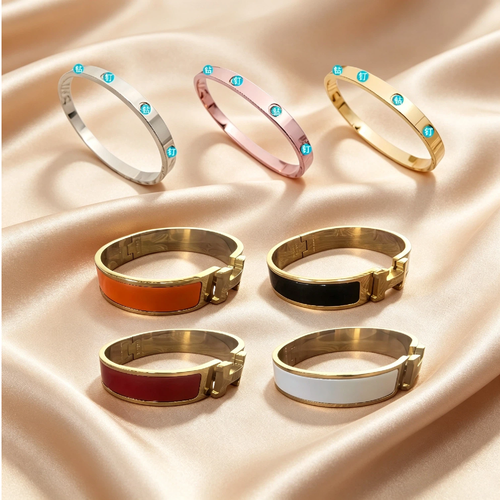 Elegante Braccialetto In Acciaio Inossidabile Tempestato Di Strass - Perfettame…