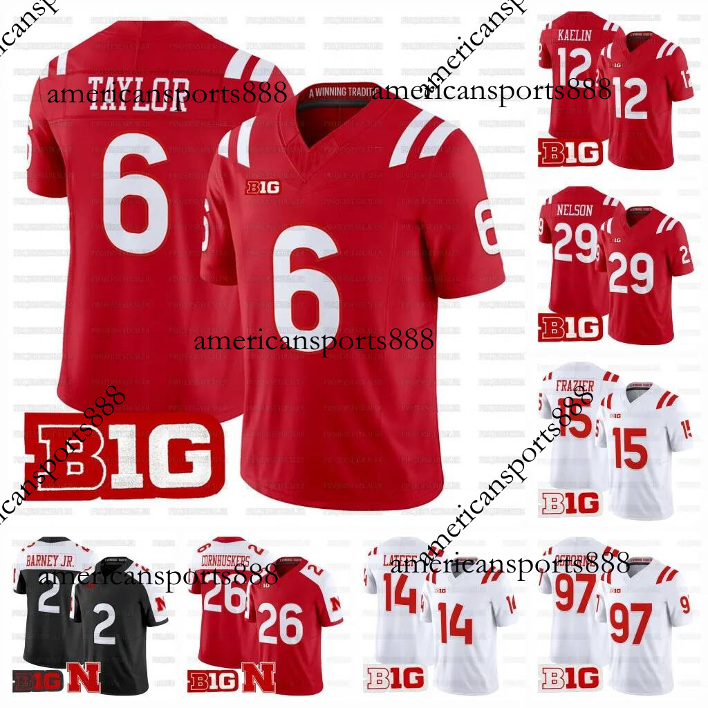 Nebraska Huskers 2026 Maglia College Football Jacory Barney Riley Van Poppel Vi…