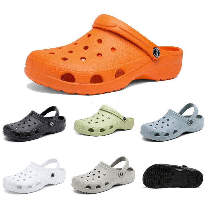 Sandals Designer Women Clogs Breathable Eva Hollow Out Slides Adjustable Strap Non Slip Orange Beach Casual Outdoor Walking Shoes For Her - view 4