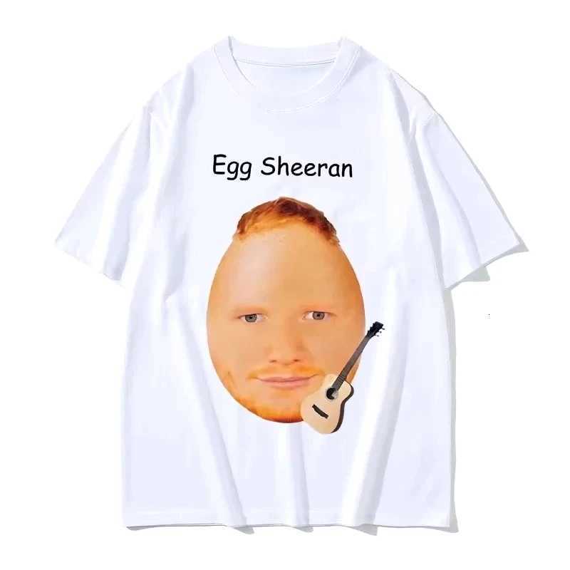 Egg Ed Sheeran Meme Funny T Shirts Men Women Fashion Casual Harajuku T-shirts Women's Crewneck Short Sleeve Street Harajuku Tops J260804