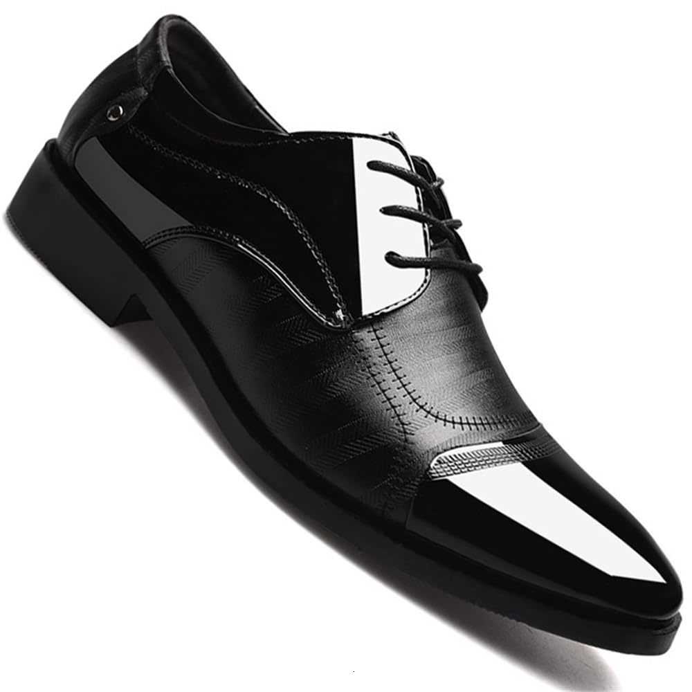 Oxfords Men's Dress Shoes Business Patent Leather Dress Shoes Classic Loafers Formal Derby Shoes For Men H260805