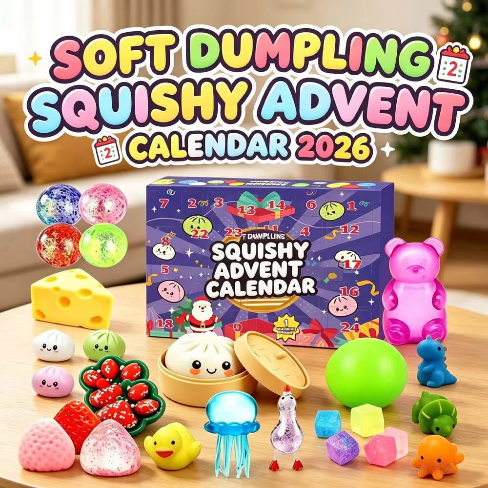 Squishy Advent 2026 Mystery Dumpling Countdown Calendar Random Bao Bun Squeeze Fidget Toys for Stress Relief - view 4