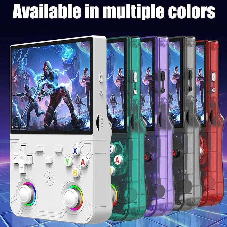New R36 Ultra X Retro Video Game Console 4.5-inch I Screen Linux System 128GB Pre Installed Gaming Portable Handheld Player Li J260805 - view 5