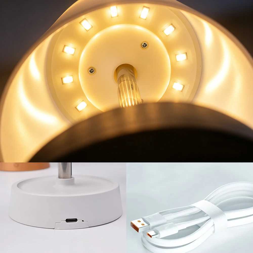 Portable Rechargeable LED Desk Lamp with USB Port Touch Control Night Light for Bedroom Camping Outdoor Use Modern Mini Tab X260805 - view 5