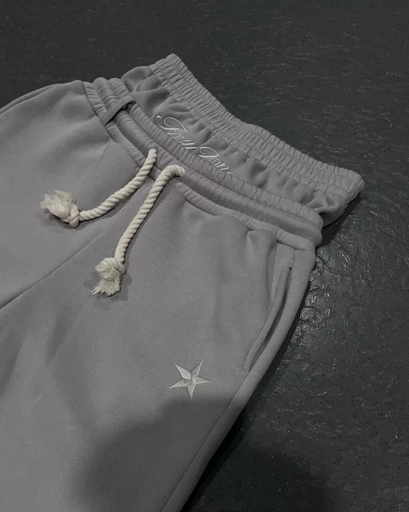 Y2K American New Harajuku Vintage Loose Double Waist Sweatpants Men Streetwear Hip Hop Popular Letters Embroidered Casual Pants