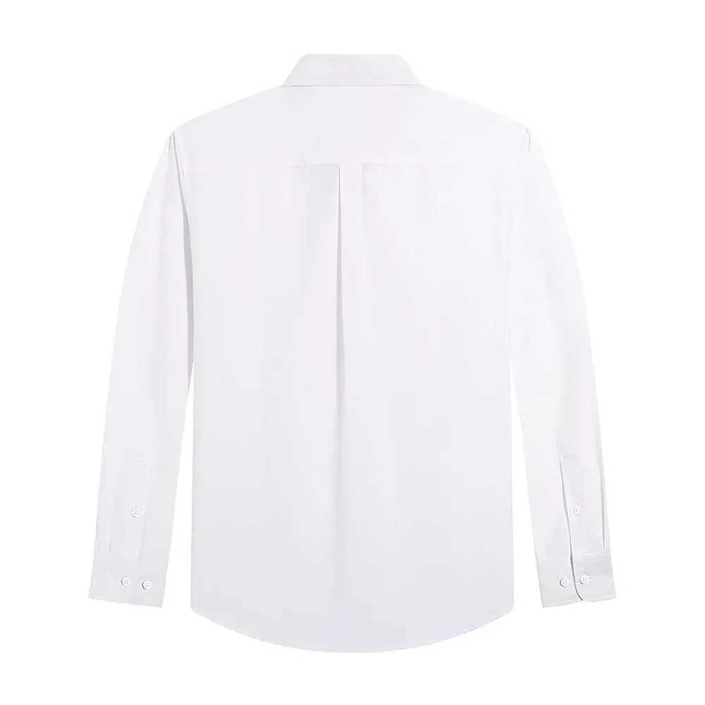 Men's Long Sleeve Shirts Solid Color Oxford Shirt Men's Button Up Shirt with Pockets Men Shirts Business Dress Shirt Z260805 - view 5