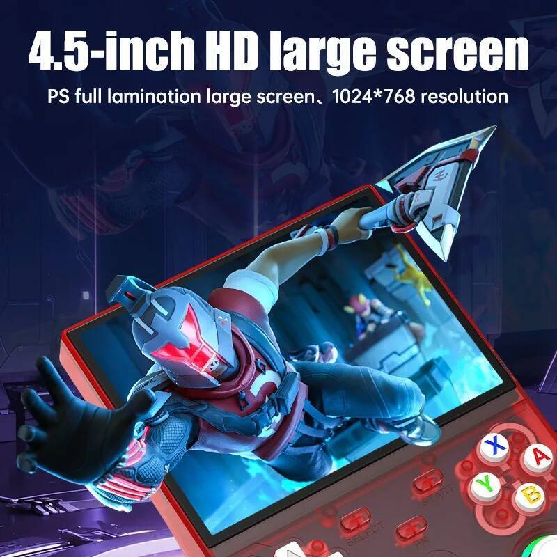 New R36 Ultra X Retro Video Game Console 4.5-inch I Screen Linux System 128GB Pre Installed Gaming Portable Handheld Player Li J260805 - view 4