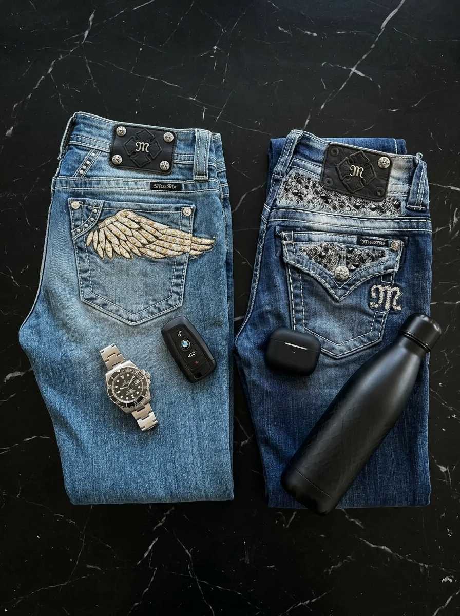 Gothic Retro Womens Jeans Y2K Fashion Casual Angel Wings Rhinestone Baggy Jeans High Waist Slim Fit Flared Pants Trousers Z260805