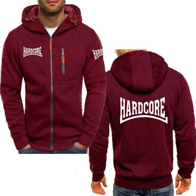 2025 men's hoodie comfortable top Hardcore printed Harajuku fashion casual Spring autumn solid color zipper jacketT260806 - view 5
