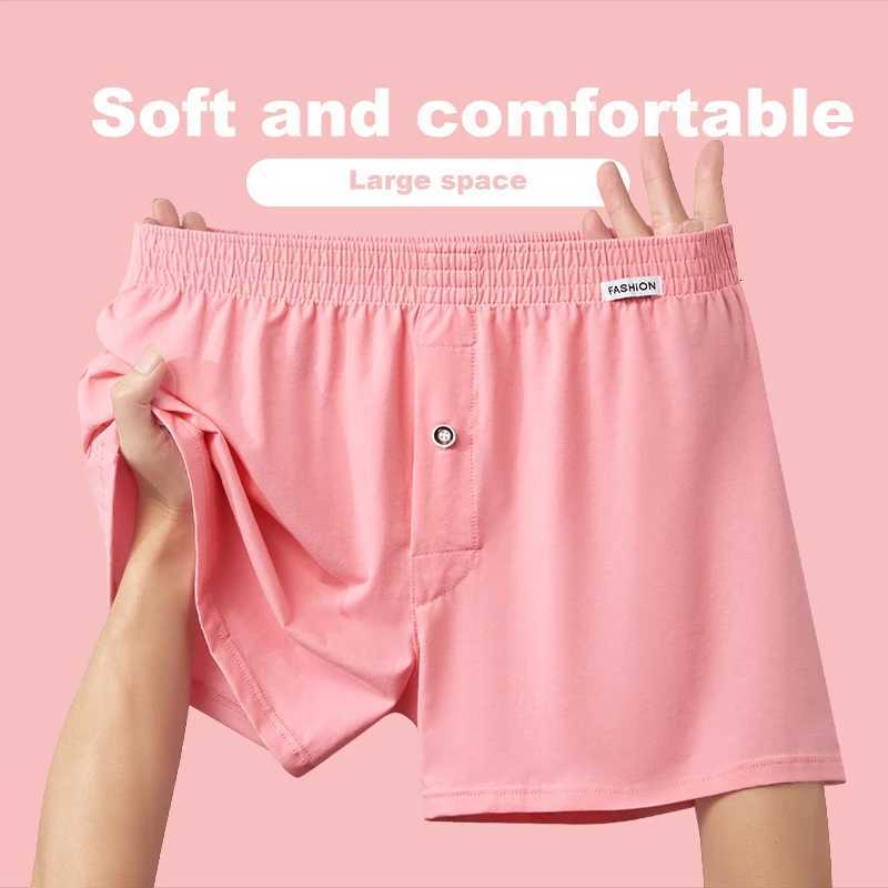 Pants Arrow 1pcs Men Male Cotton Boxers Shorts Loose Mid-Waisted Men's Plus Size Underwear Homewear Comfortable Panties L260805 - view 3