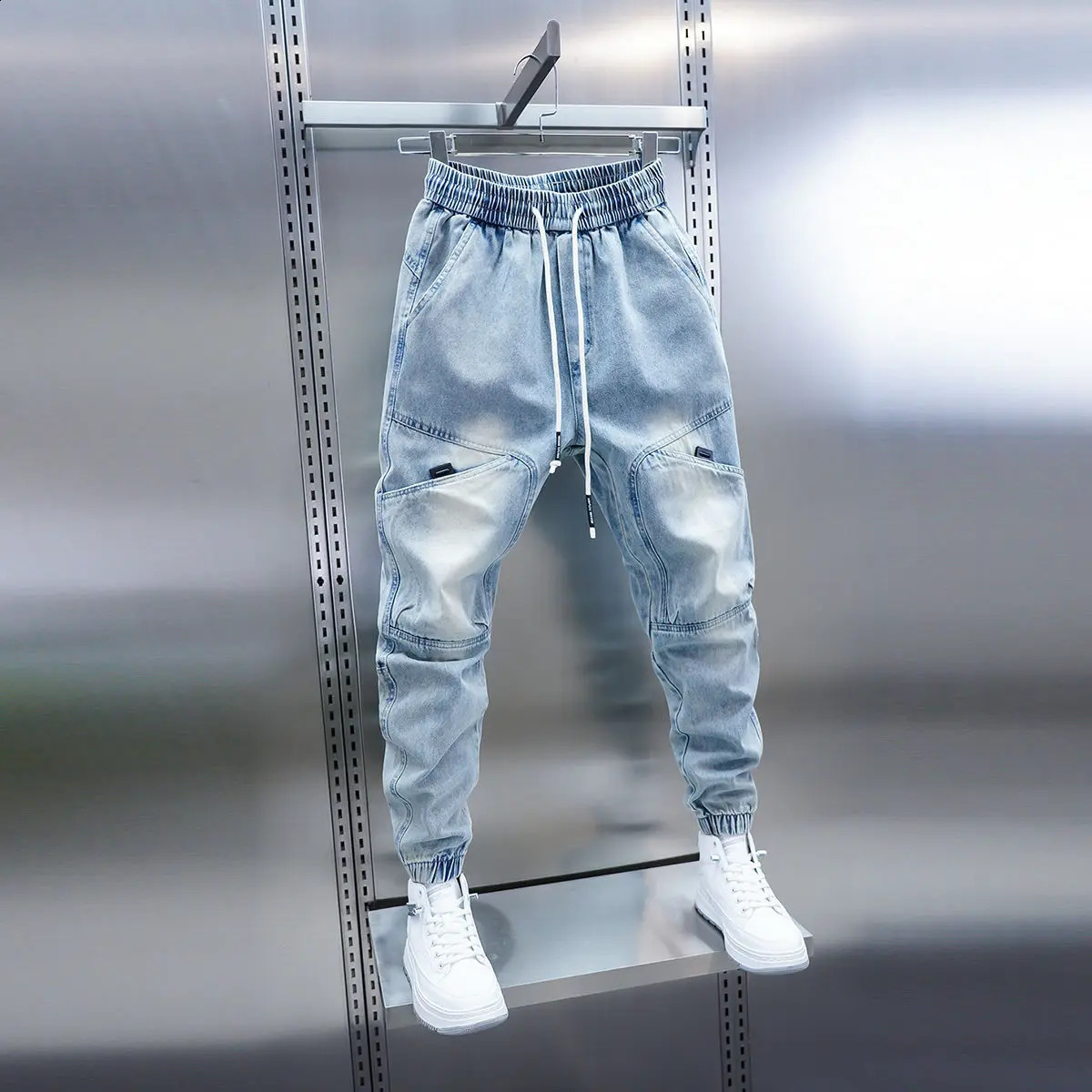 Fashion Spring and Summer Harem Jeans Outdoor Casual Thin Pants y Mens Clothing 260806 - view 4