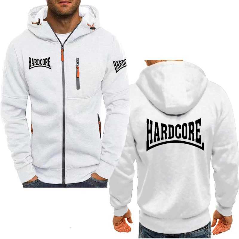 2025 men's hoodie comfortable top Hardcore printed Harajuku fashion casual Spring autumn solid color zipper jacketT260806 - view 3