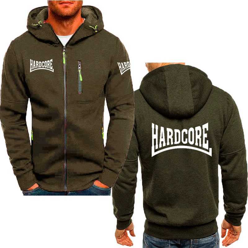 2025 men's hoodie comfortable top Hardcore printed Harajuku fashion casual Spring autumn solid color zipper jacketT260806 - view 6