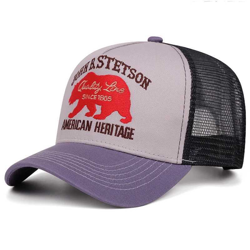 2025 Personalized New Baseball Hat STETSON Red Bear Truck Hat Outdoor Sports Sunshade Hat Daily Casual Wear Breathable Mesh Hat Z260806 - view 6