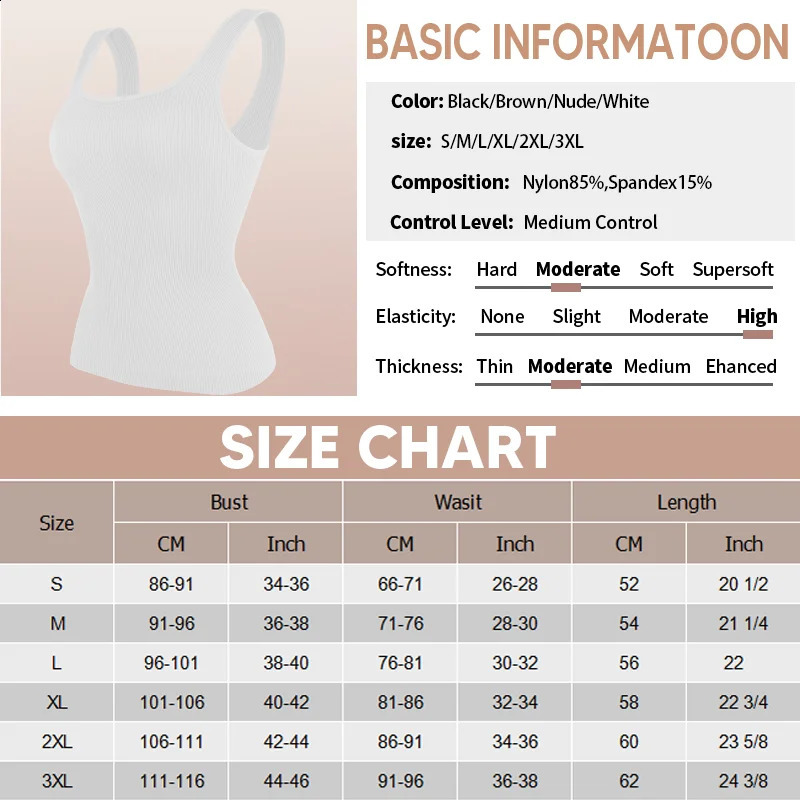 Women Compression Shapewear Tank Tops Tummy Control Camisas Faja Sexy Body Shaper Top Slimming Underwear Waist Trainer Shirt 260806 - view 7