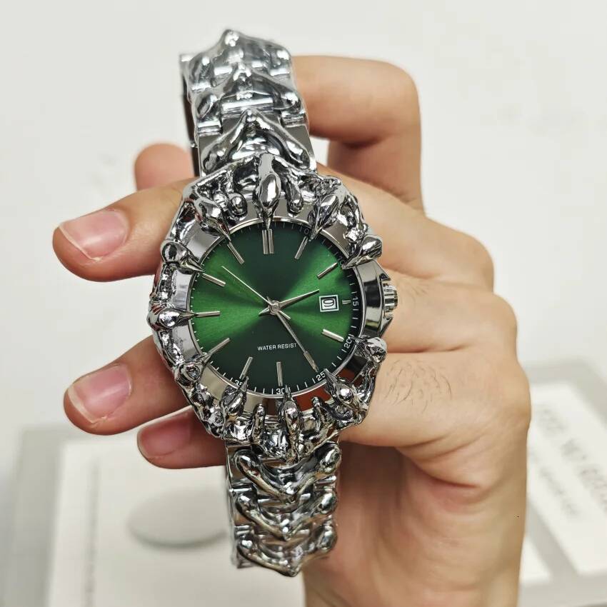 Creative 3D Dragon Y2K Claw Men Alabaster Gothic Quartz Stainless Steel Band Reloj Relogio Masculino 2026 Ins Watch 26Y0807 - view 5