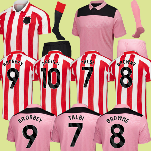 Sunderland 26 27 Maglia Da Calcio 2026 Talbi Brobbey Angulo Magliette Da Calcio Uomo Bambini Kit-image