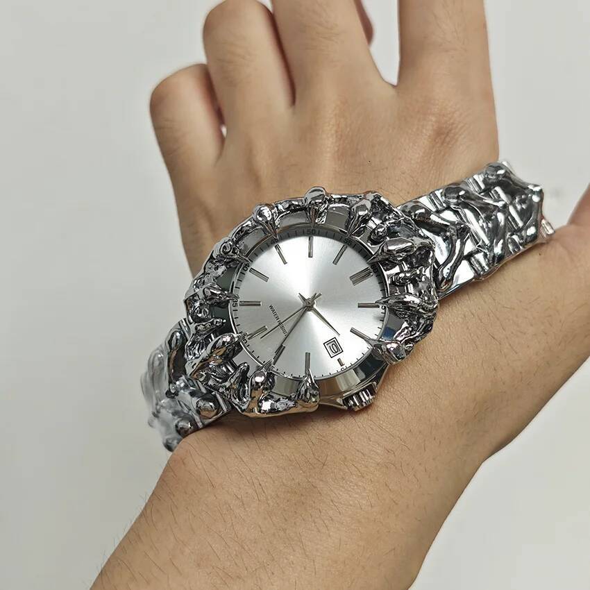 Creative 3D Dragon Y2K Claw Men Alabaster Gothic Quartz Stainless Steel Band Reloj Relogio Masculino 2026 Ins Watch 26Y0807
