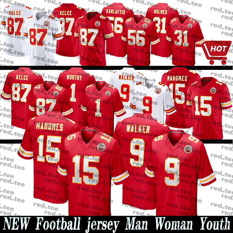 Maglia Kansascity Chiefses Patrick Mahomes Kenneth Walker III Travis Kelce Xavi…