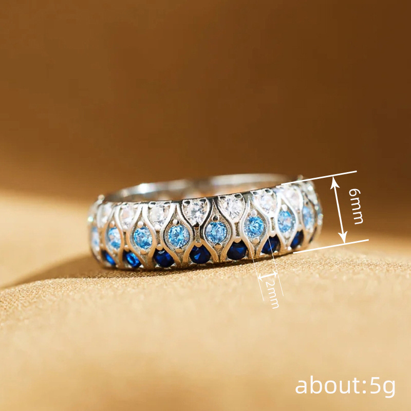 2026 Choucong Ins Top Sell Wedding Rings Vintage Jewelry 925 Silver Fill Round 5A Cubic Zirconia CZ Diamond Eternity Party Women Stackable Ring For Lo - view 6