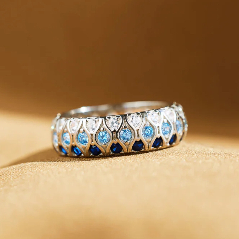2026 Choucong Ins Top Sell Wedding Rings Vintage Jewelry 925 Silver Fill Round 5A Cubic Zirconia CZ Diamond Eternity Party Women Stackable Ring For Lo
