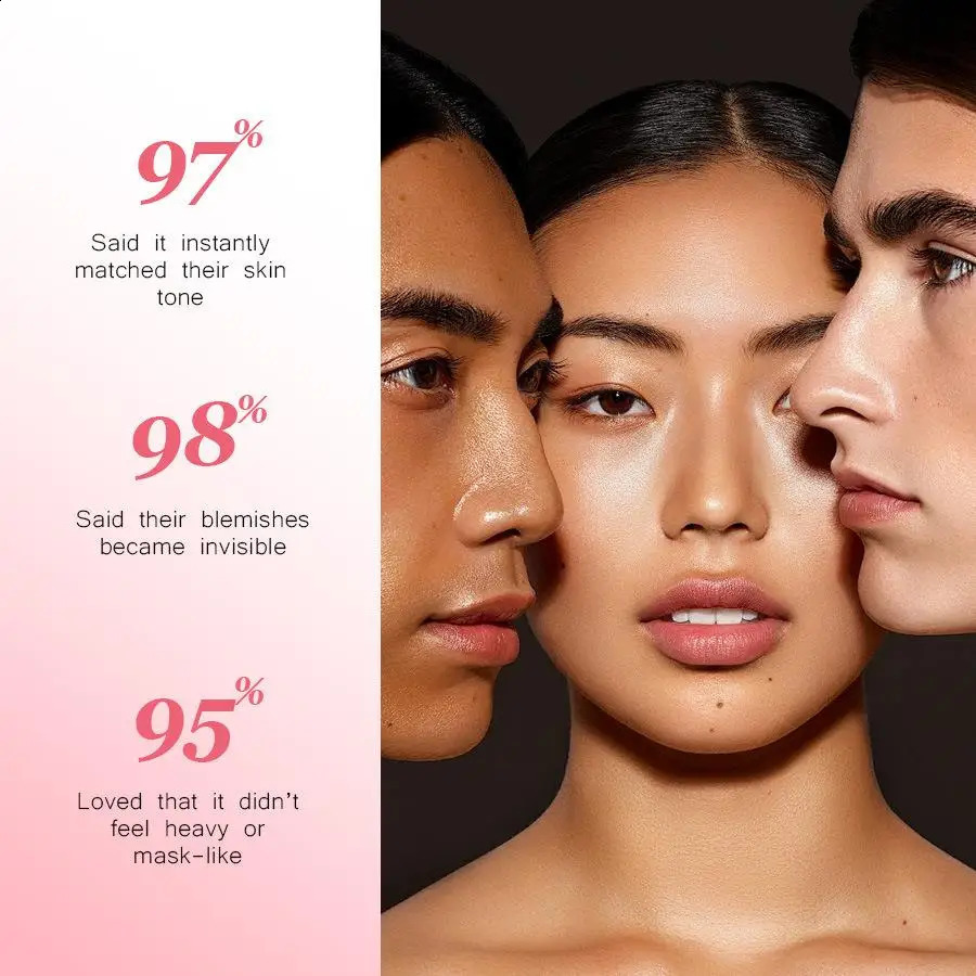 SMOOCHE Color Changing Liquid Foundation SPF15 Skin Tone Adaptive LongLasting Lightweight Concealer Oil Control Smooth Makeup 260806 - view 7