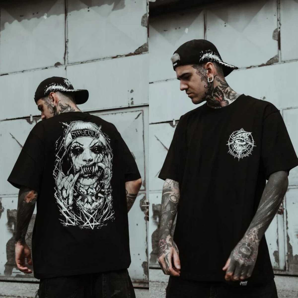 Art Attitude Stay Cold Tattoo T-Shirt Cotton Graphic Tee Men Women Summer Streetwear J260806