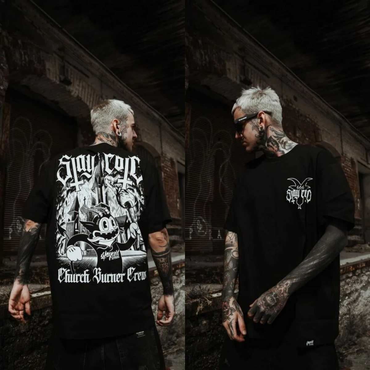 Art Attitude Stay Cold Tattoo T-Shirt Cotton Graphic Tee Men Women Summer Streetwear J260806 - view 3