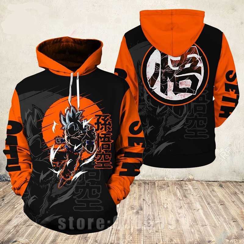 BANDAI 2025 Japanese anime 3D digital print Dragon Ball Goku series hoodie cosplay anime sweatshirt C2608061 - view 7