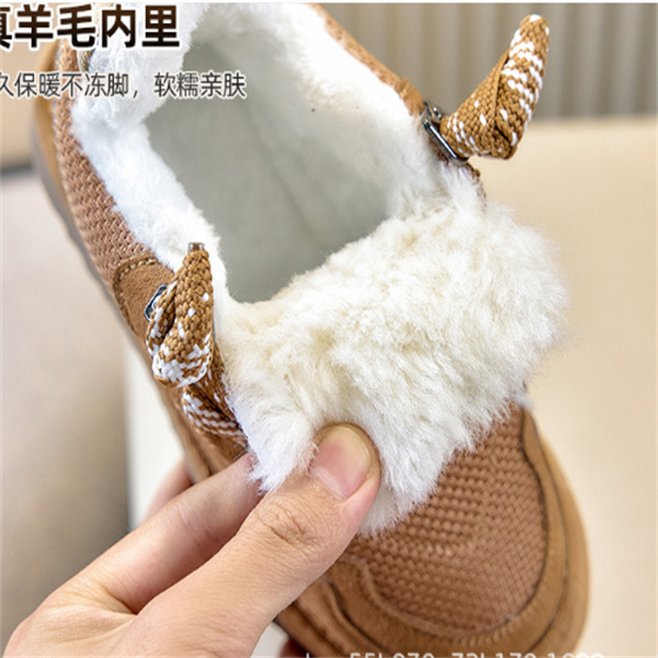 Fashion Luxury Winter snow Boot Designer Australian Platform For Leather Warm Ankle Fur Booties Boots Kids shoes with Anti-slip soft sole - view 8