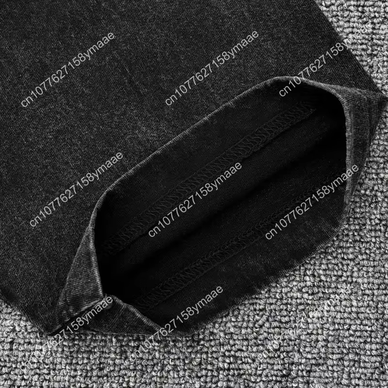 44 LABEL GROUP Cotton Trendy Vintage Tshirt Washed Tee Mens Women Hip Hop Letter Print Quality Top Streetwear Oversized Casual - view 7
