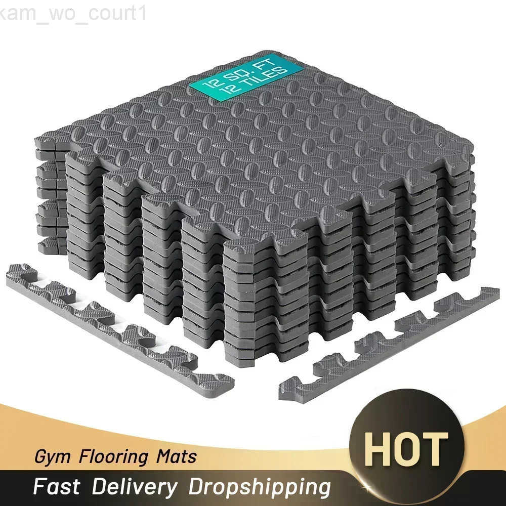 4~20Pcs Puzzle Fitness Mat Eva Interlocking Foam Floor Tiles for Home Gym Home Gym Equipment Mat Non-Slip Floor Mat for Kids X260808 - view 1
