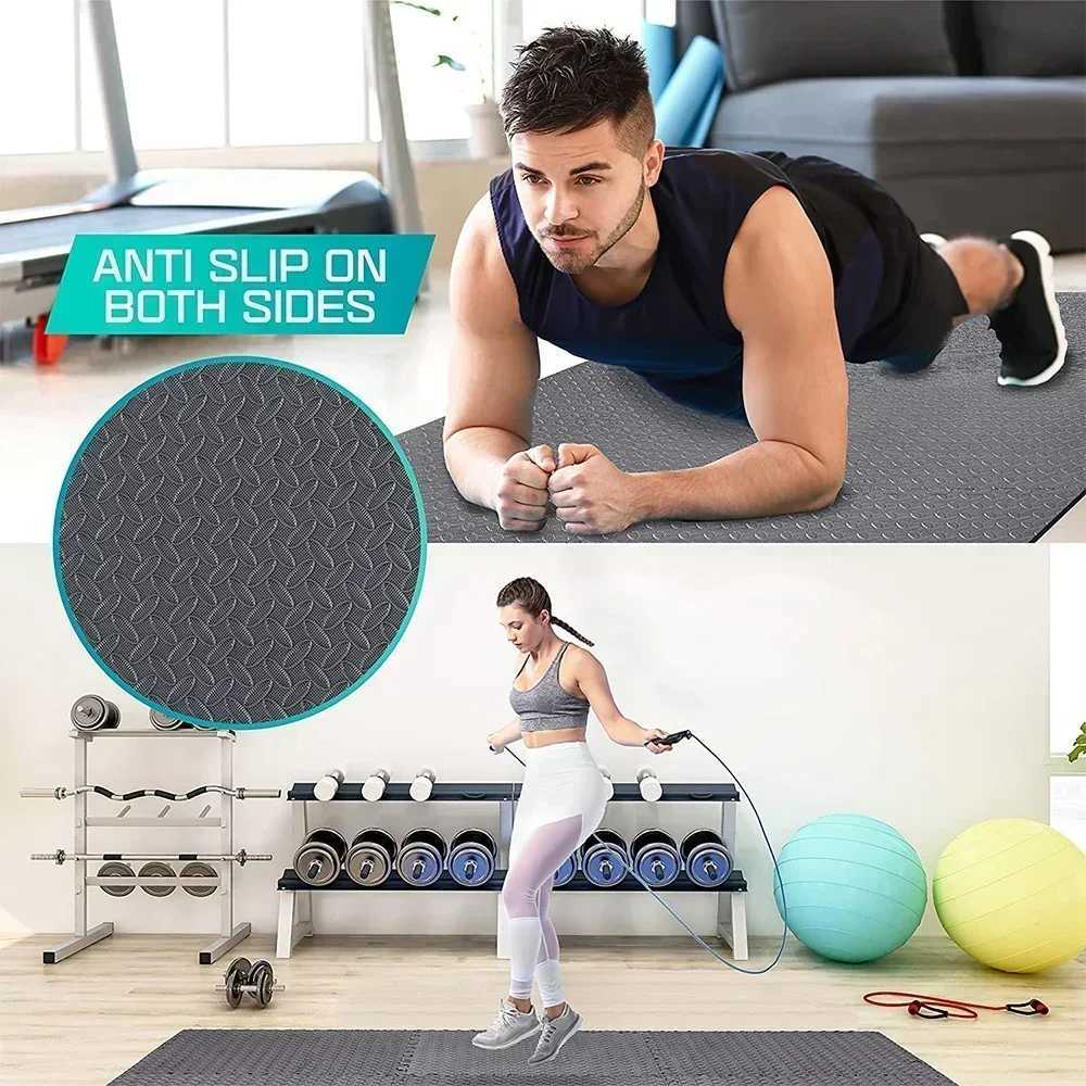 4~20Pcs Puzzle Fitness Mat Eva Interlocking Foam Floor Tiles for Home Gym Home Gym Equipment Mat Non-Slip Floor Mat for Kids X260808 - view 4