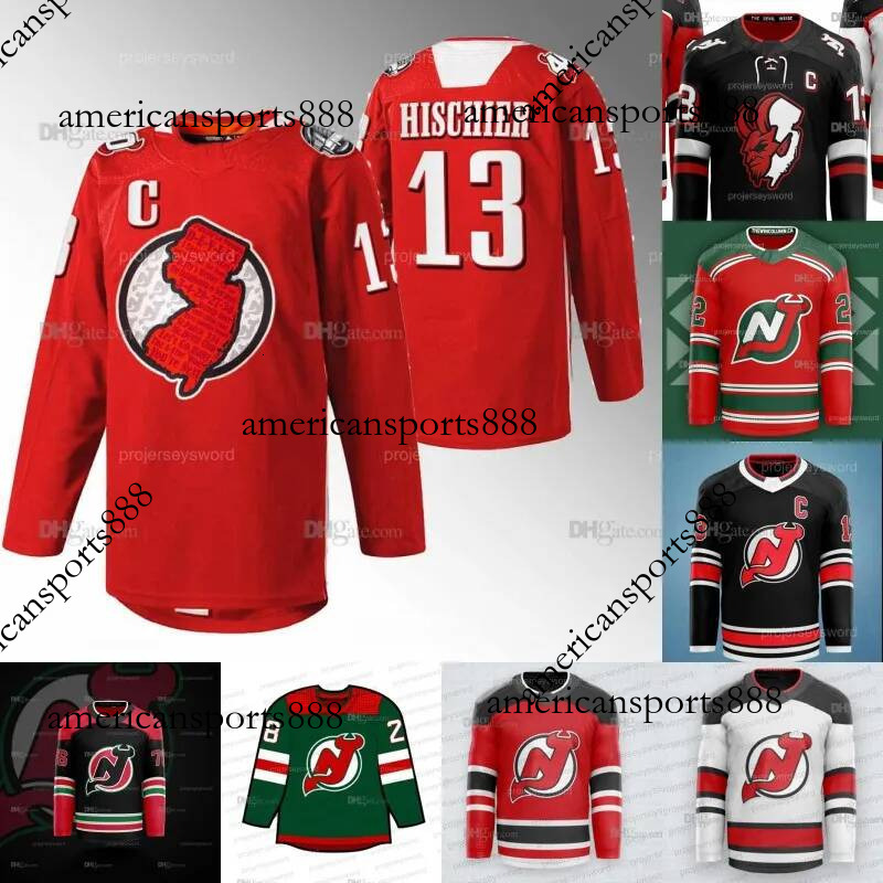 Maglia Newjerseydevils Nico Hischier Jack Hughes Dawson Mercer Jesper Bratt Tim…