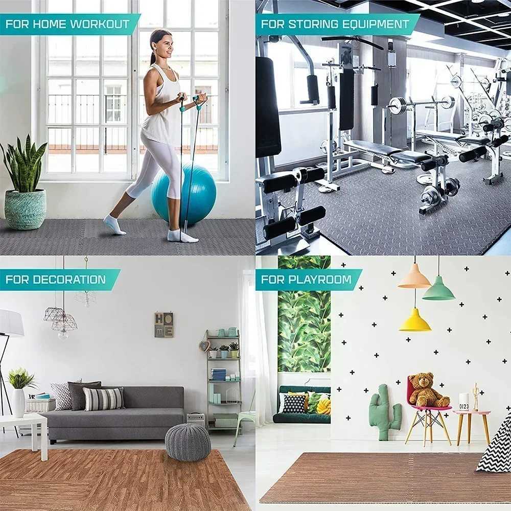 4~20Pcs Puzzle Fitness Mat Eva Interlocking Foam Floor Tiles for Home Gym Home Gym Equipment Mat Non-Slip Floor Mat for Kids X260808 - view 6